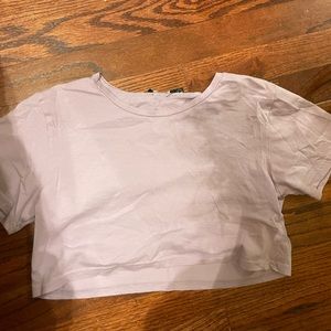 Nasty Gal Lavender Crop Top